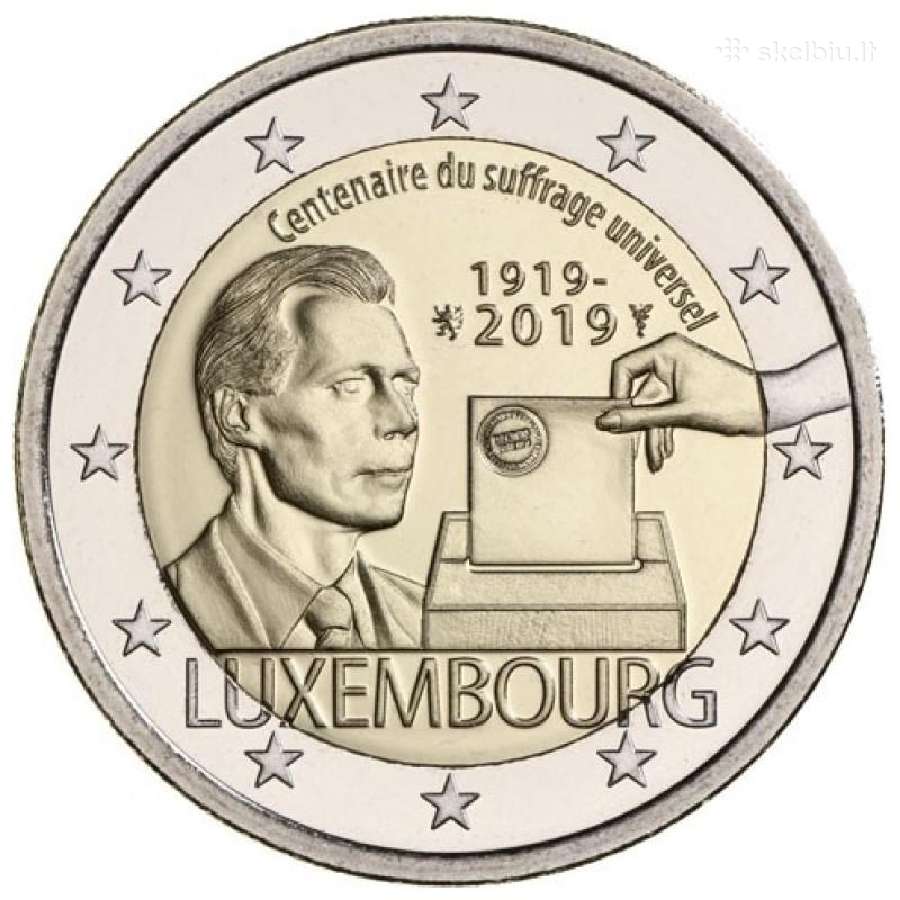 Liuksemburgo proginės euro monetos - nuotraukos Nr. 29