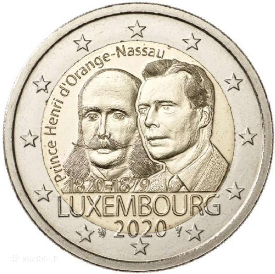 Liuksemburgo proginės euro monetos - nuotraukos Nr. 30