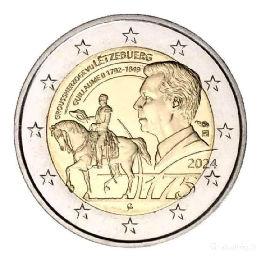 Liuksemburgo proginės euro monetos - nuotraukos Nr. 3