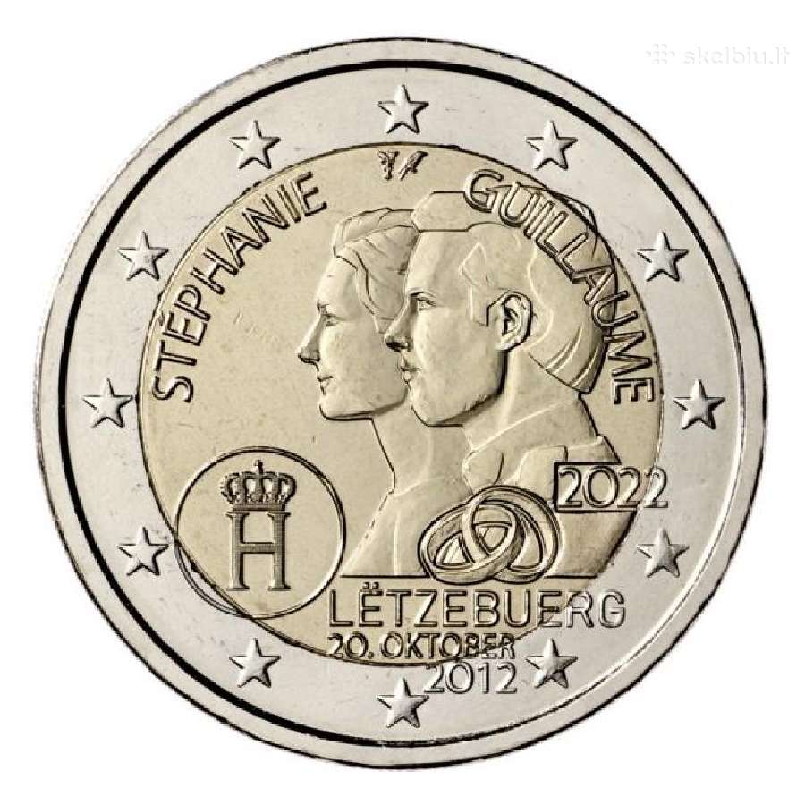 Liuksemburgo proginės euro monetos - nuotraukos Nr. 34