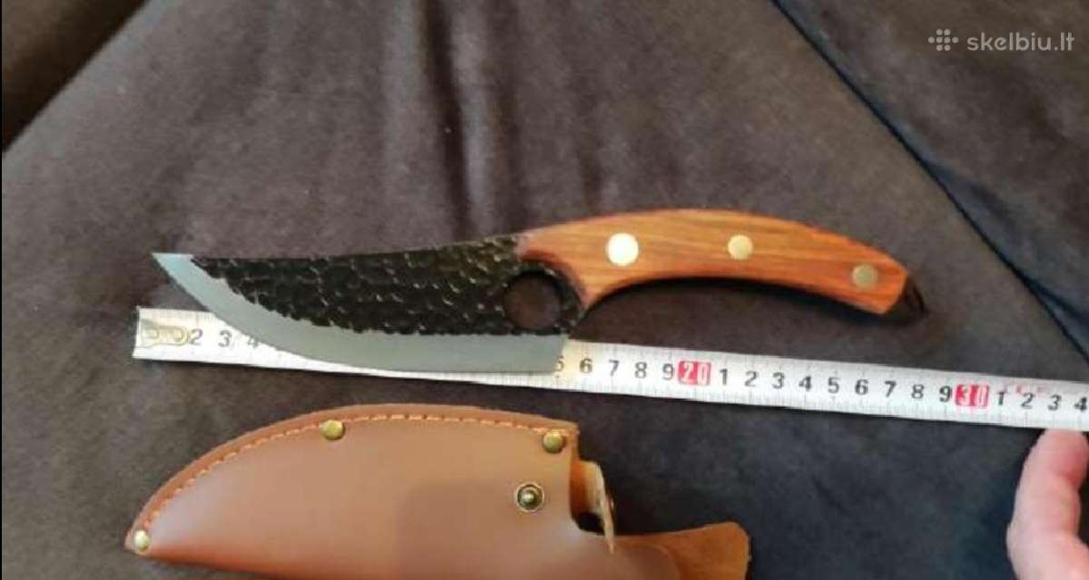 Medžiotojo serbiškas peilis mėsinejimui su įmaute - nuotraukos Nr. 7