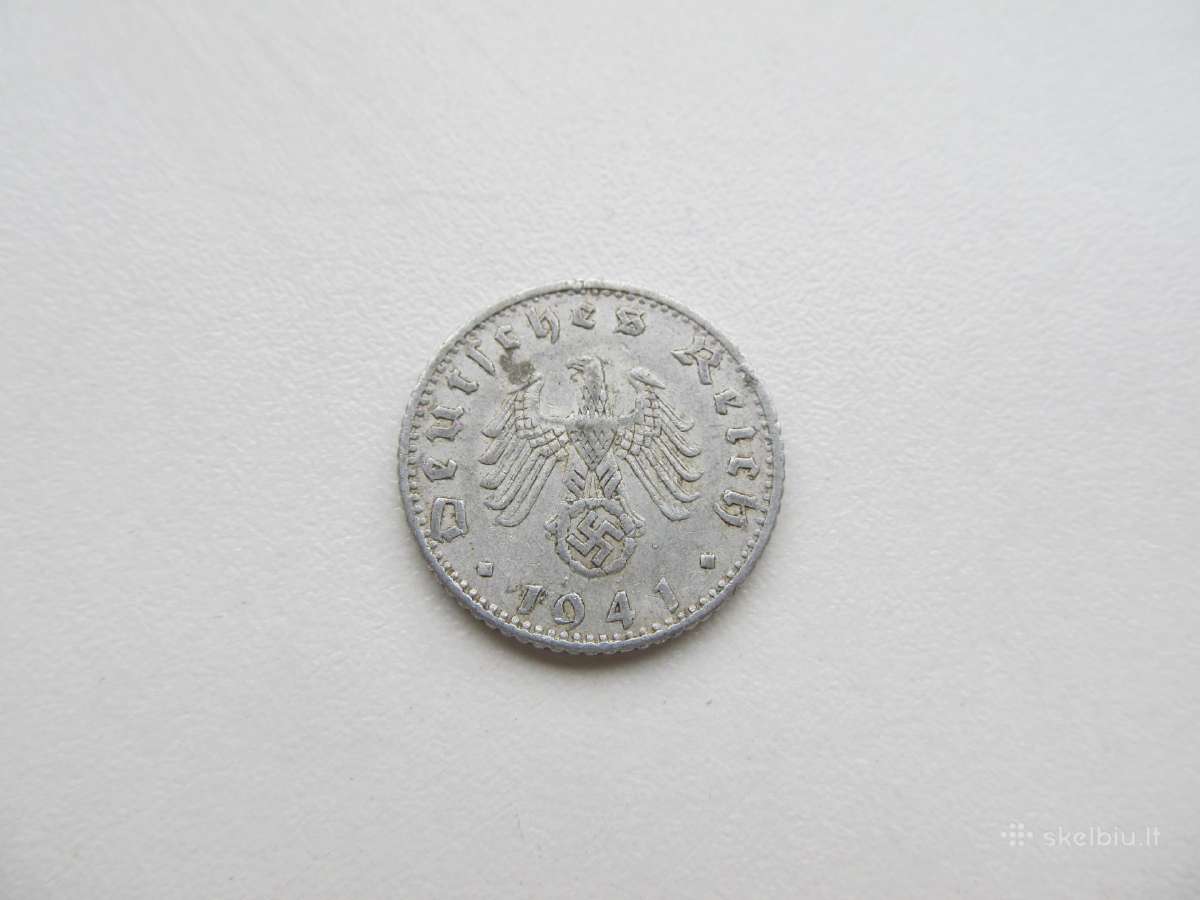 50 reichspfennig , Vokietija , 1940 A , 1941 F - nuotraukos Nr. 4