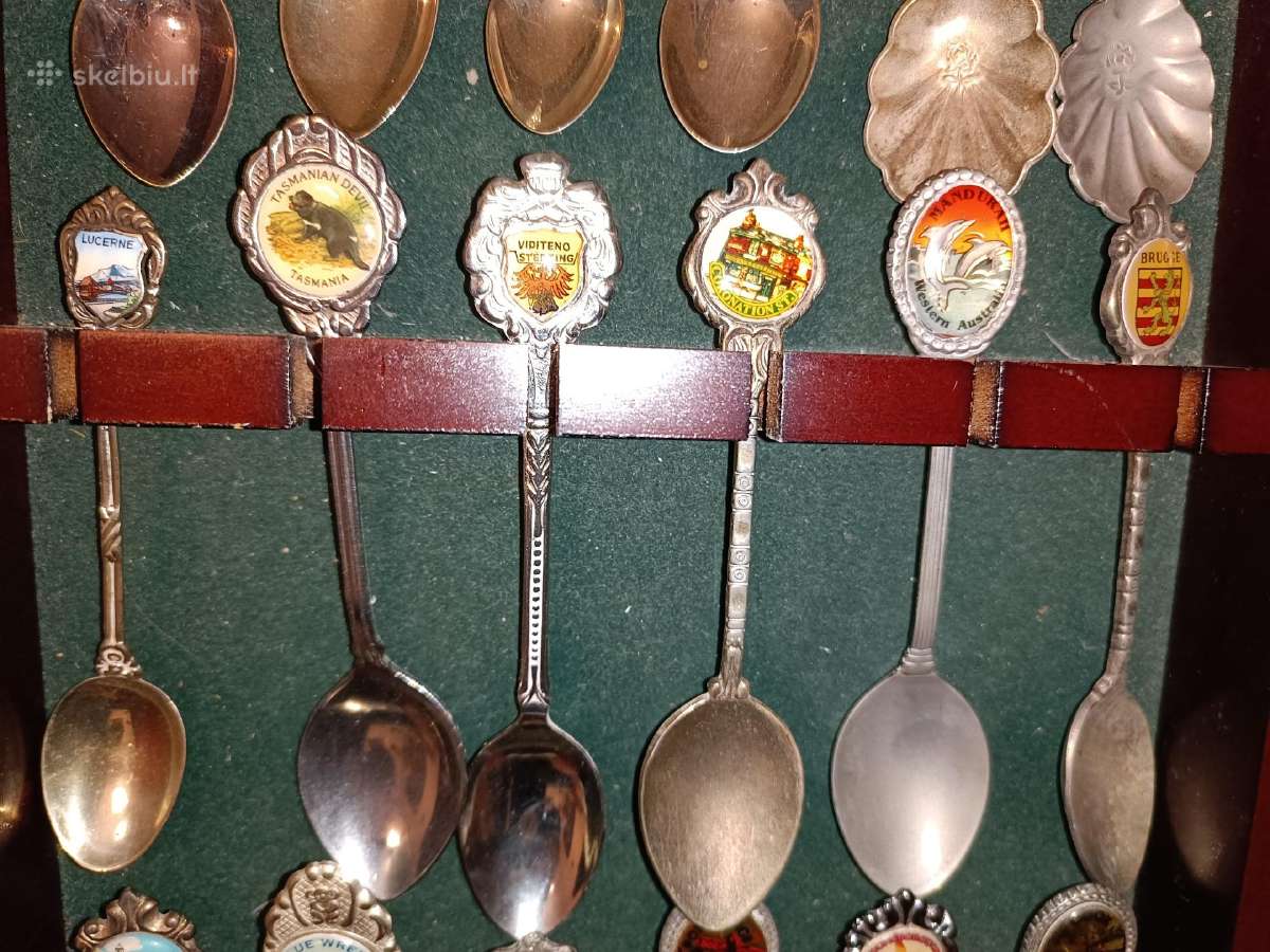 Kolekcinių šaukštelių kolekcija, 20 vnt.+ stendas - nuotraukos Nr. 6