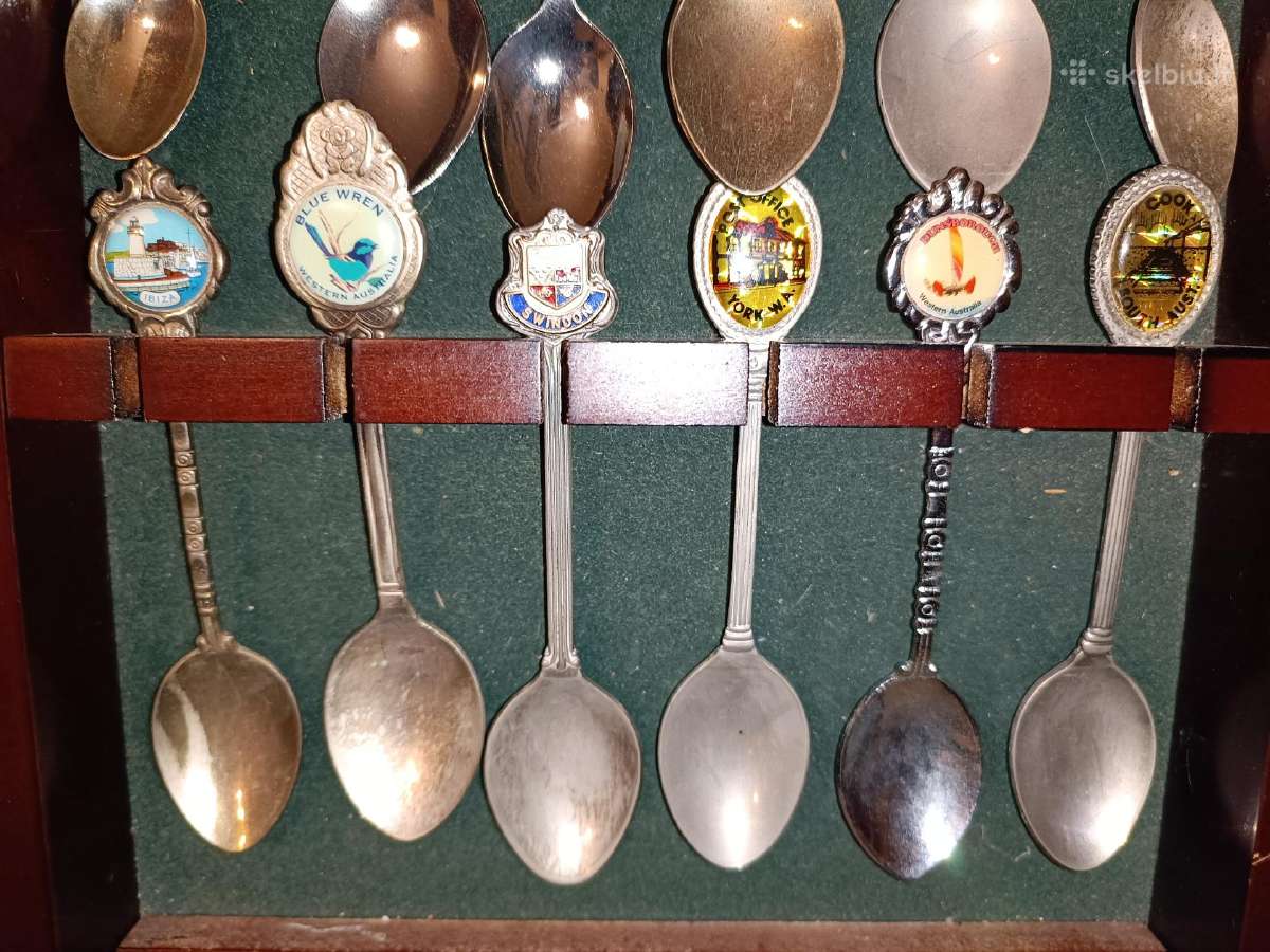Kolekcinių šaukštelių kolekcija, 20 vnt.+ stendas - nuotraukos Nr. 7