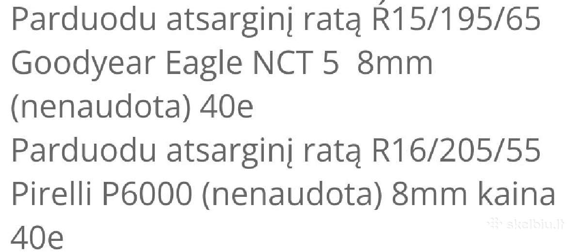 Parduodu atsarginį ratą R16/205/55 - nuotraukos Nr. 5