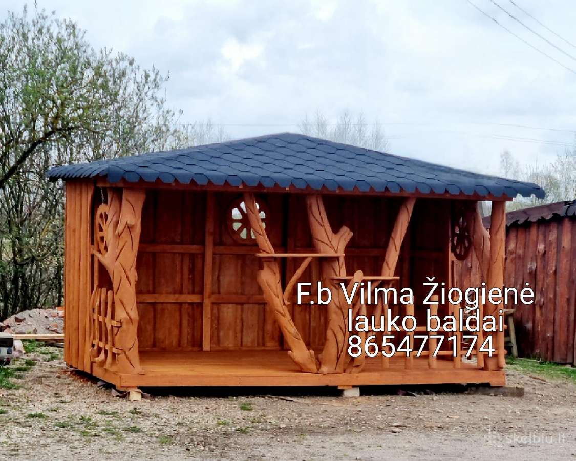 Sodo dekoracijos, lesyklėlės, inkilai - nuotraukos Nr. 31
