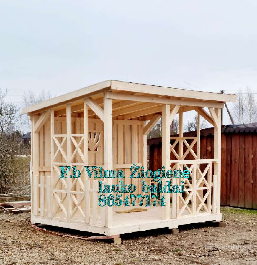Sodo dekoracijos, lesyklėlės, inkilai - nuotraukos Nr. 32