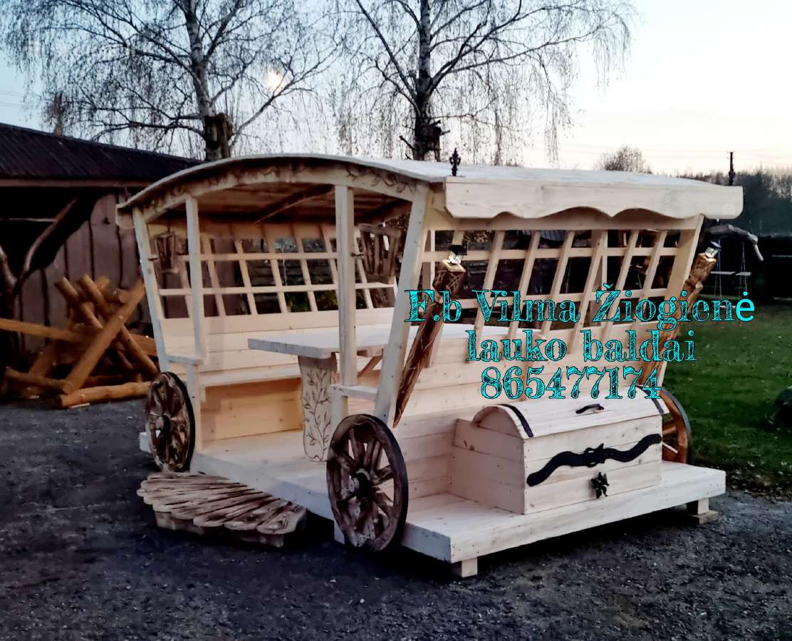 Sodo dekoracijos, lesyklėlės, inkilai - nuotraukos Nr. 18