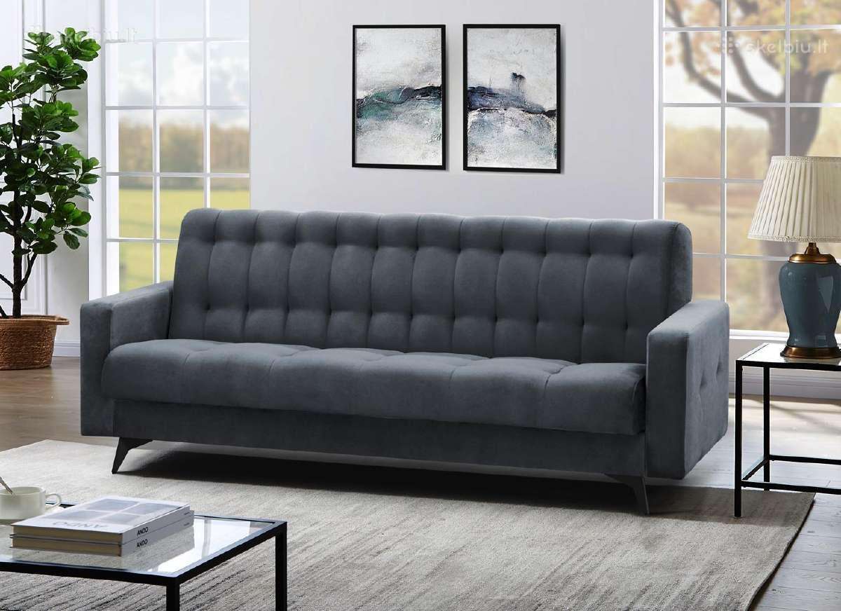 Minkšta sofa-lova „gemi“ su dėže patalynei - nuotraukos Nr. 12
