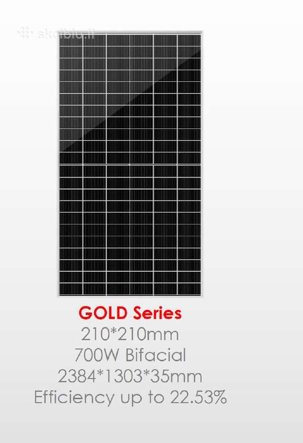 Mysolar 720w Hjt Bifacial N-type, dvigubas stiklas