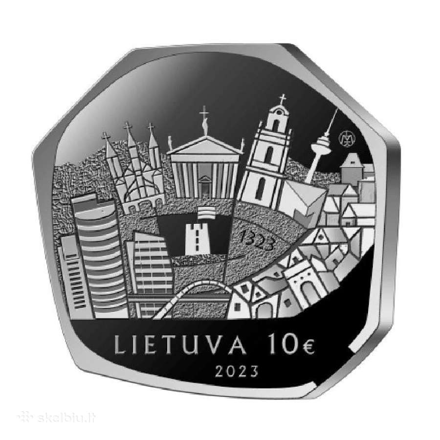 2023 m. 10 eurų moneta „Vilniui – 700“