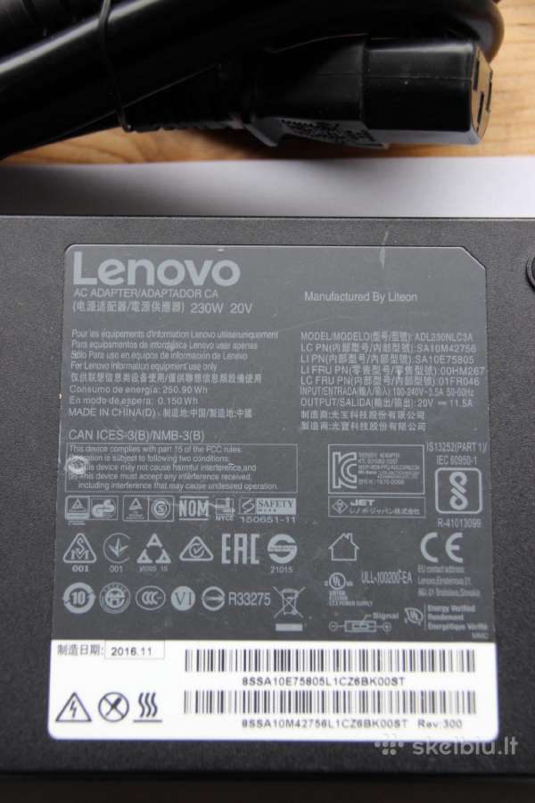 Lenovo Legion 135w, 230w, 300w, 330w pakrovėjai
