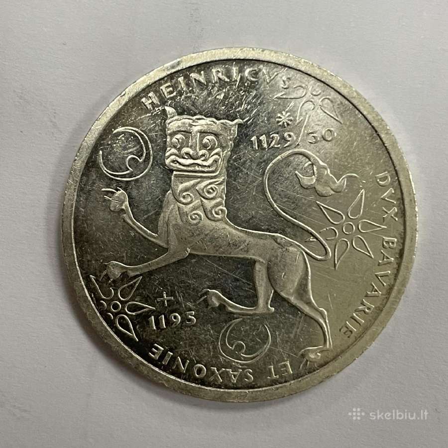 Vokietija 10 markių 1995 m. Ag 0.625 Dm03