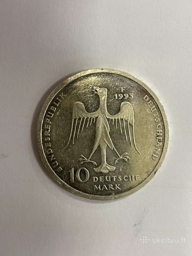 Vokietija 10 markių 1995 m. Ag 0.625 Dm03 - nuotraukos Nr. 2
