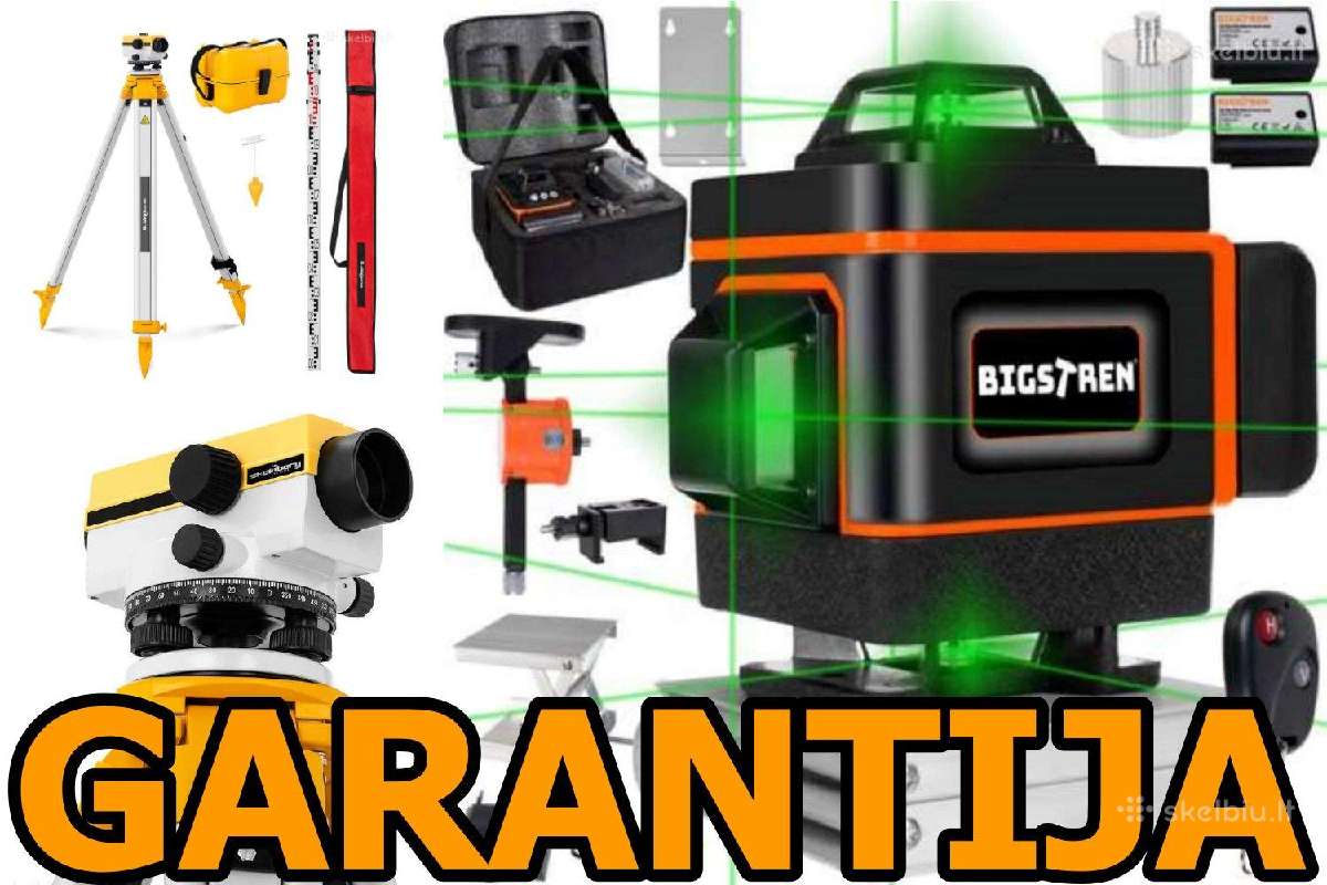 Lazeriniai Nivelyrai su Garantija! Daug modelių! - nuotraukos Nr. 13