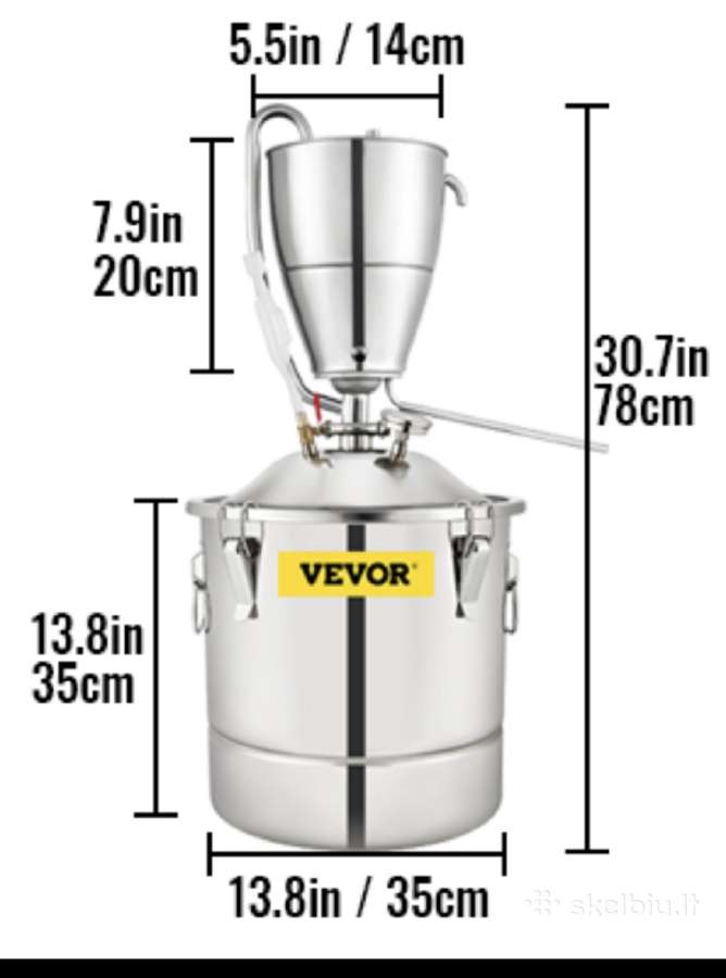 Vandens alkoholio distiliatorius 50 l. - nuotraukos Nr. 14
