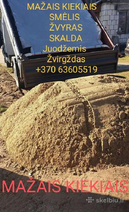 Mažais Kiekiais 1-5kub Juodžemis-skalda-žvyras - nuotraukos Nr. 4