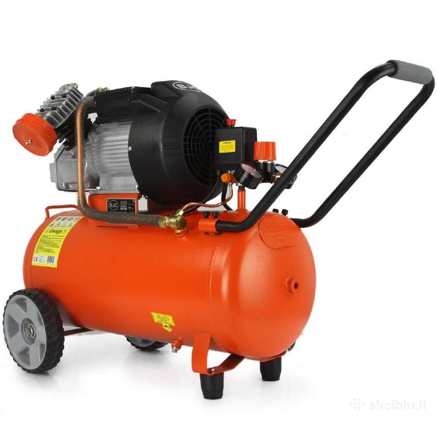 Oro kompresorius 50l, 230v, 390l/min, 10bar Bjc - nuotraukos Nr. 5