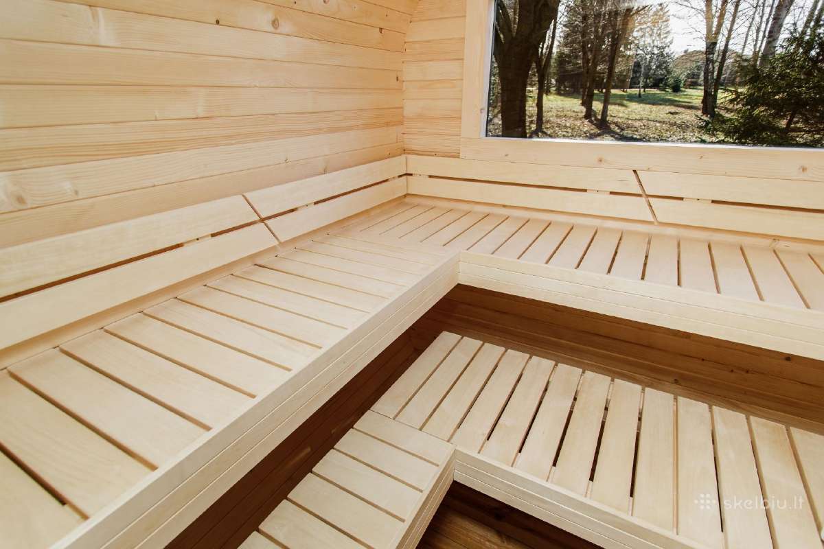 3.5m Cube termo medienos pirtis su priešpirčiu - nuotraukos Nr. 17