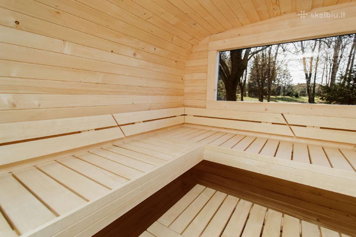 3.5m Cube termo medienos pirtis su priešpirčiu - nuotraukos Nr. 18