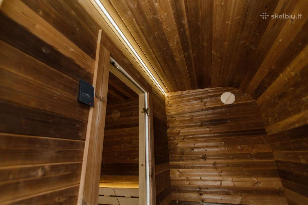 Apšiltinta termo medienos Lux pirtis - nuotraukos Nr. 12