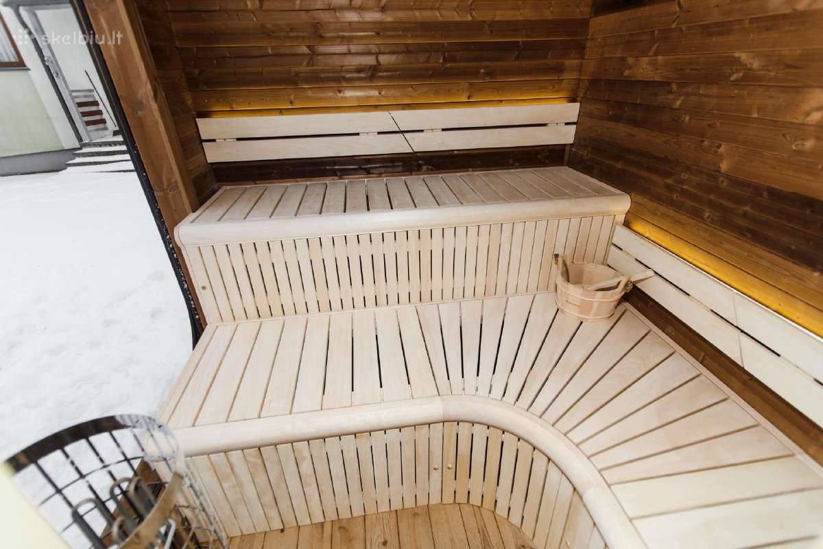 Apšiltinta termo medienos Lux pirtis - nuotraukos Nr. 16