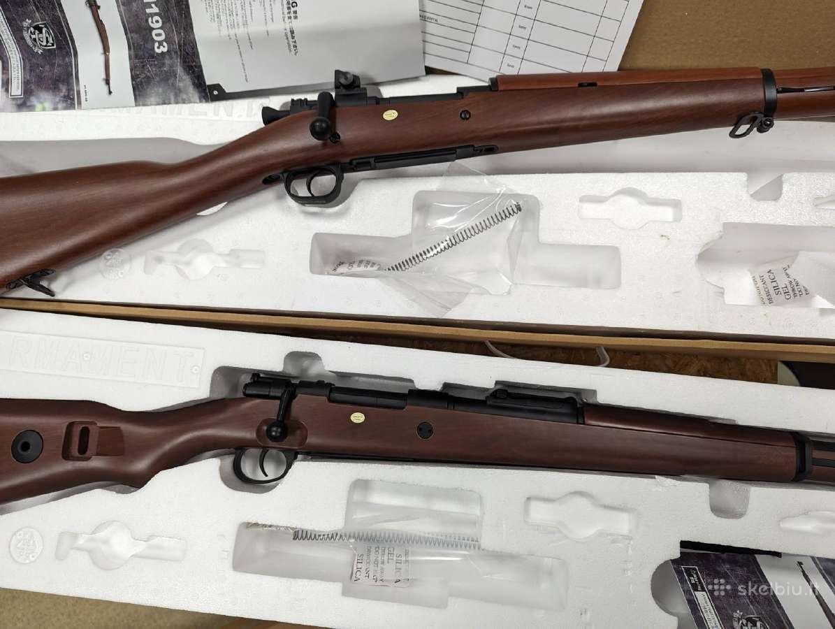 M1903 Springfield, Mauser Kar98 airsoft šautuvai - nuotraukos Nr. 2