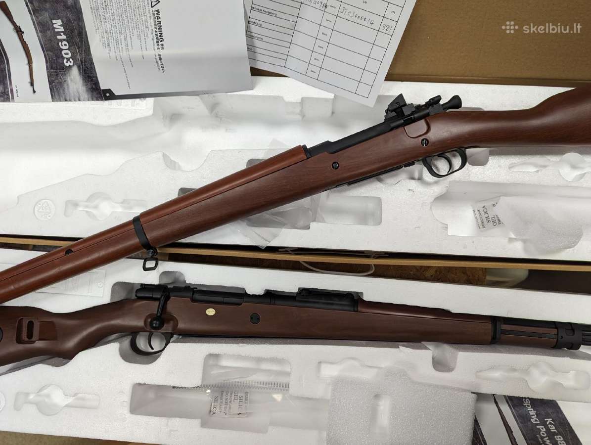 M1903 Springfield, Mauser Kar98 airsoft šautuvai - nuotraukos Nr. 3
