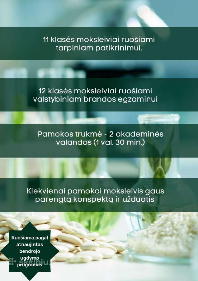Biologijos korepetitorė egzaminams 2026-2027 m.m - nuotraukos Nr. 2