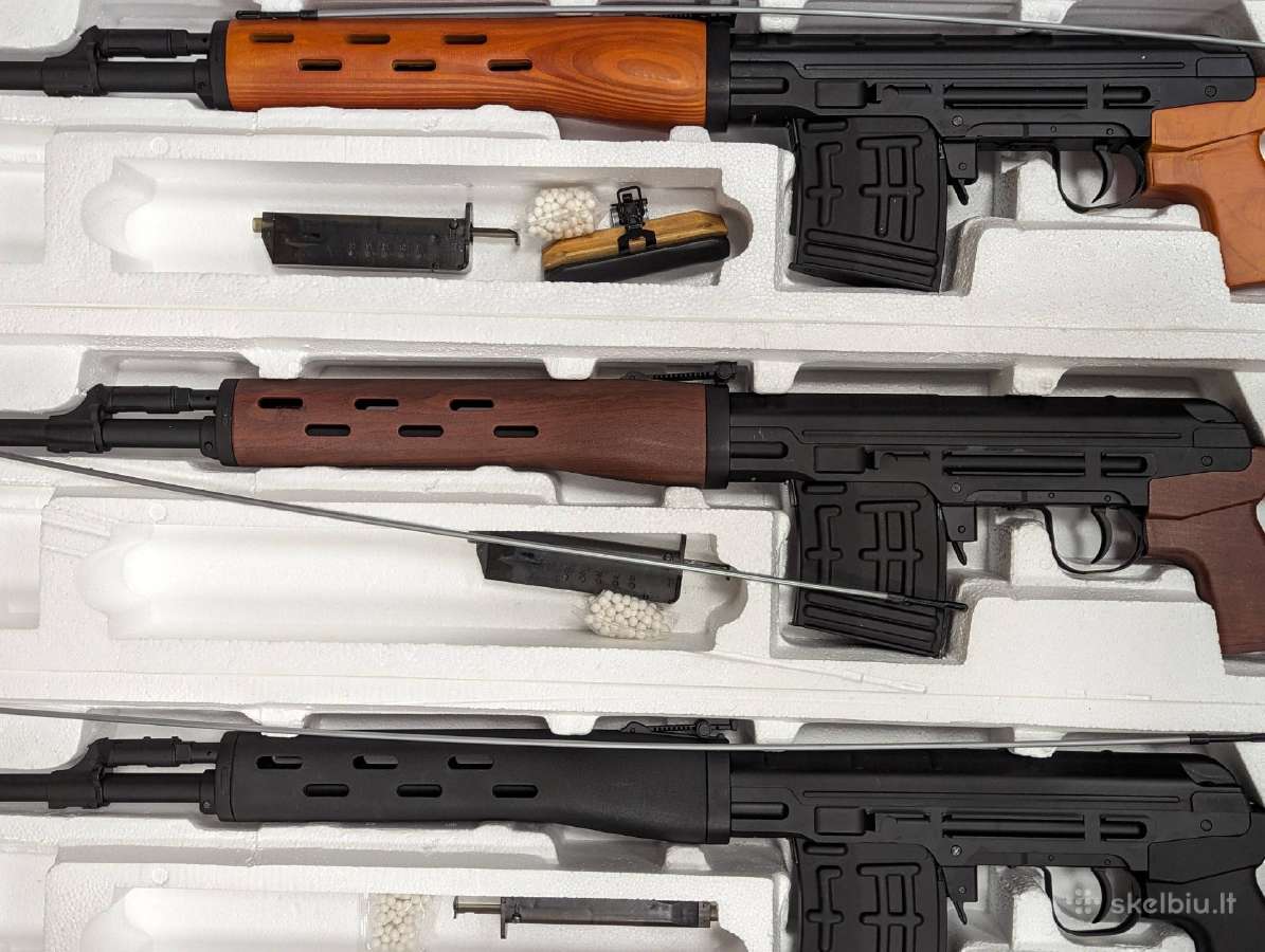 Svd Dragunov galingas snaiperis, metalinis airsoft - nuotraukos Nr. 4