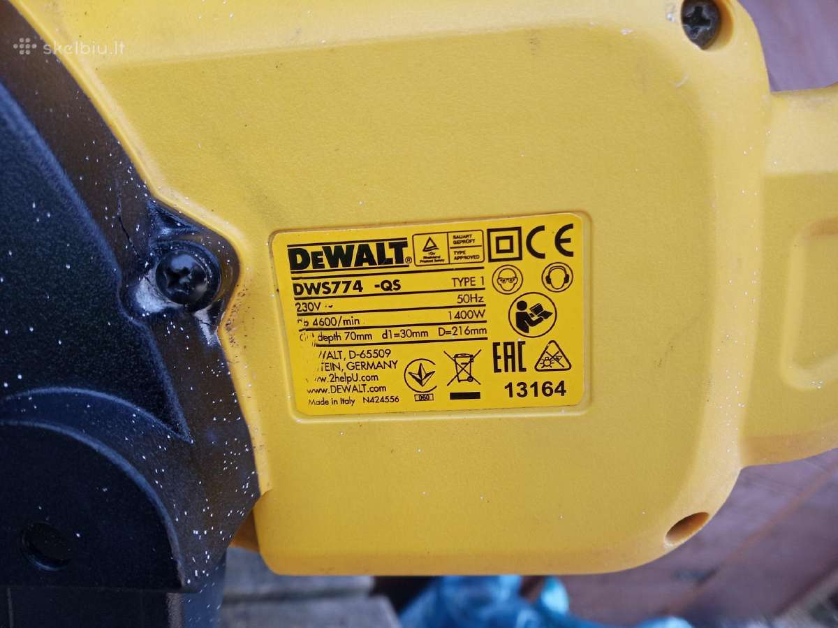 Skersavimo pjūklas Dewalt - nuotraukos Nr. 6