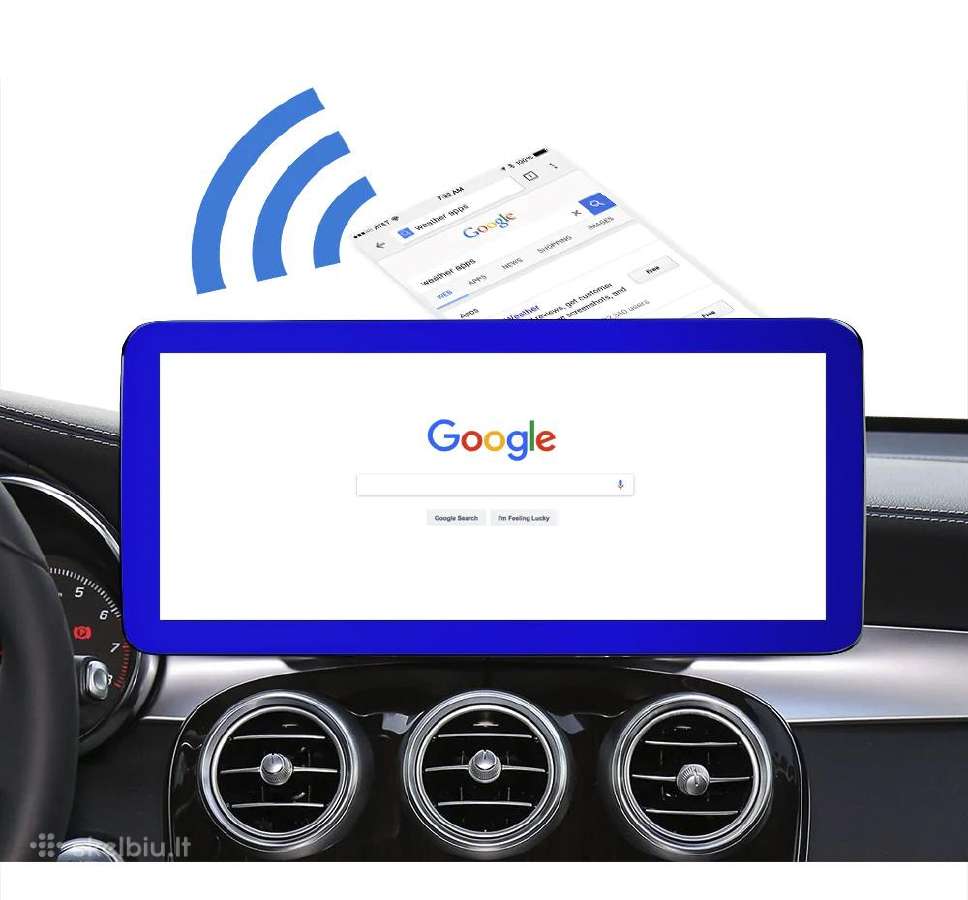 Mercedes Benz Ntg android C Class W205 nuo 2015m - nuotraukos Nr. 4