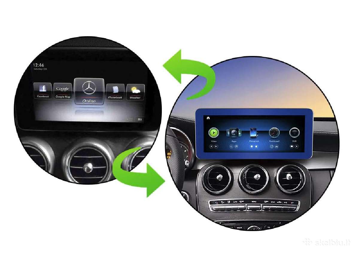 Mercedes Benz Ntg android C Class W205 nuo 2015m - nuotraukos Nr. 27