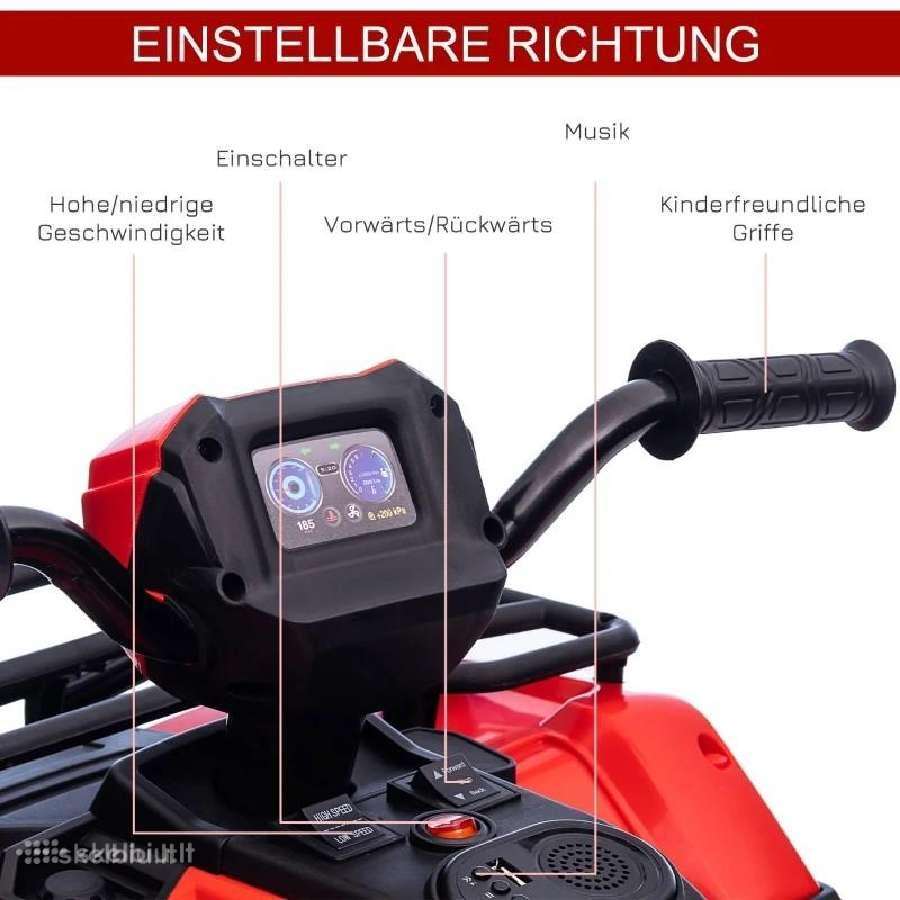 Elektrinis akumuliatorinis automobilis keturratis - nuotraukos Nr. 8