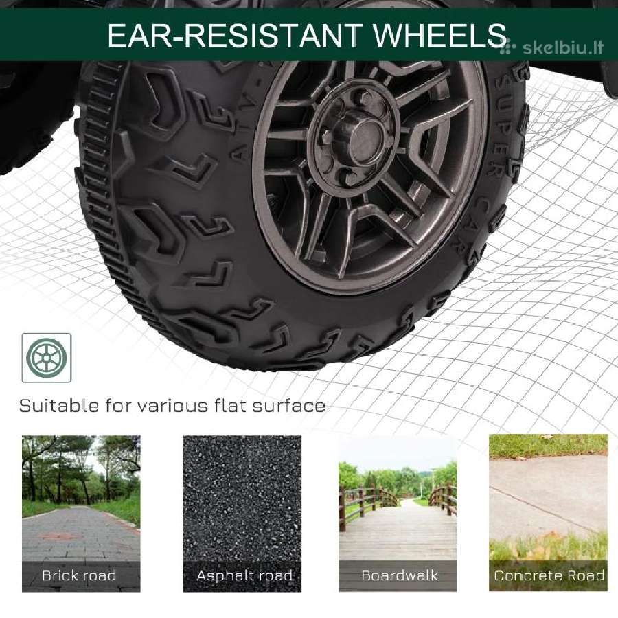 Elektrinis akumuliatorinis automobilis keturratis - nuotraukos Nr. 13