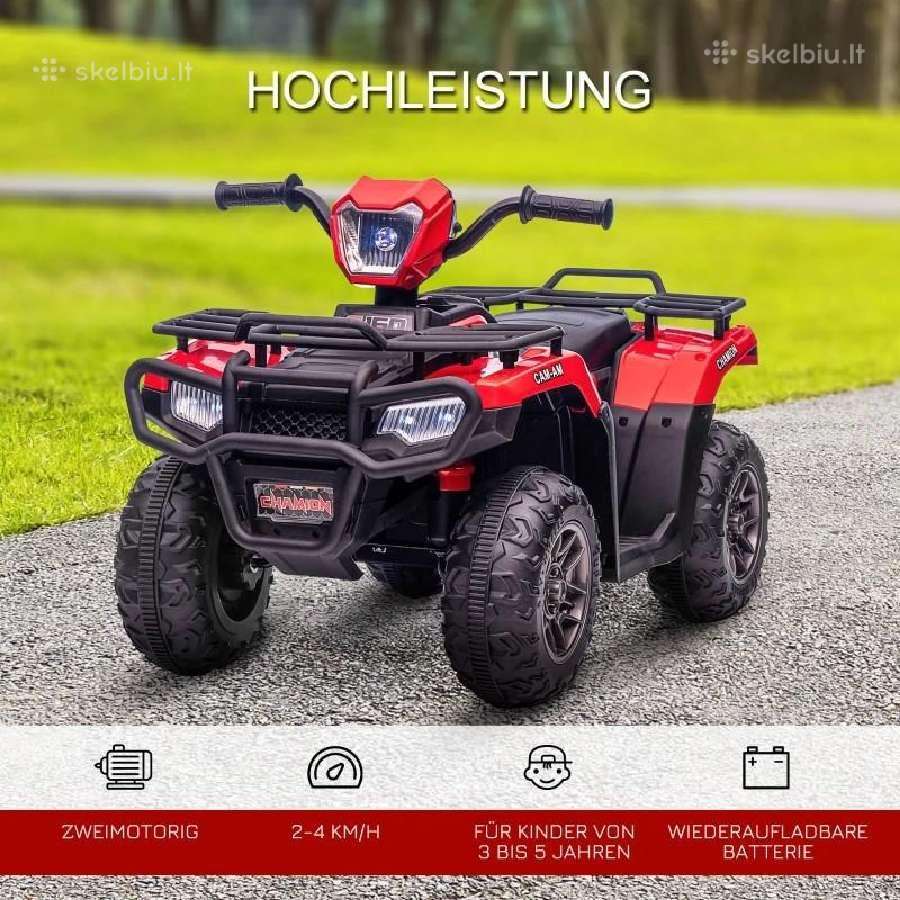Elektrinis akumuliatorinis automobilis keturratis - nuotraukos Nr. 6