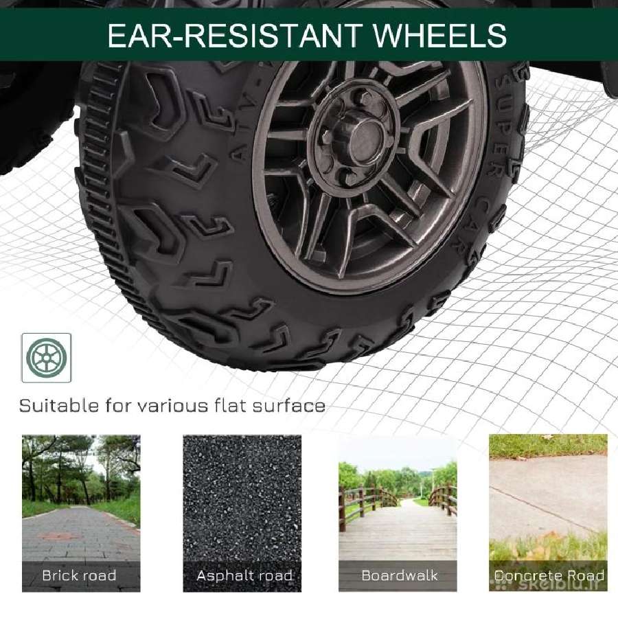 Elektrinis akumuliatorinis automobilis keturratis - nuotraukos Nr. 13