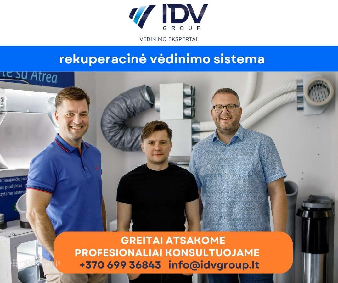Vėdinimo sistemų montavimas, medžiagos ir įranga - nuotraukos Nr. 15