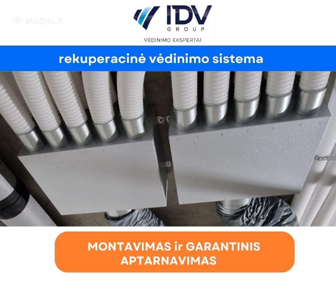 Vėdinimo sistemų montavimas, medžiagos ir įranga - nuotraukos Nr. 7