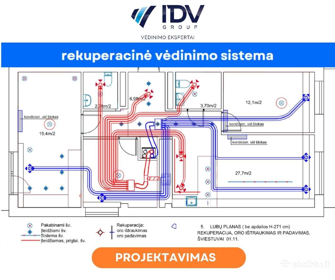 Vėdinimo sistemų montavimas, medžiagos ir įranga - nuotraukos Nr. 16