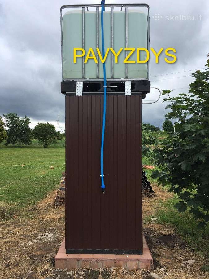 Konteineriai 1000 l Bačkos Talpos Juodos, Baltos - nuotraukos Nr. 15
