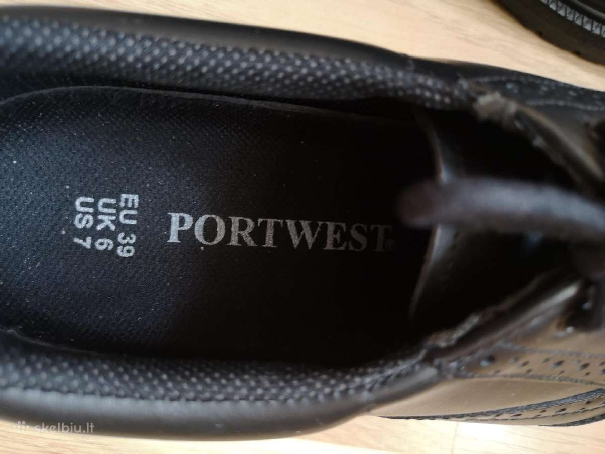 Portwest juodi natūralios odos darbo batai - nuotraukos Nr. 7