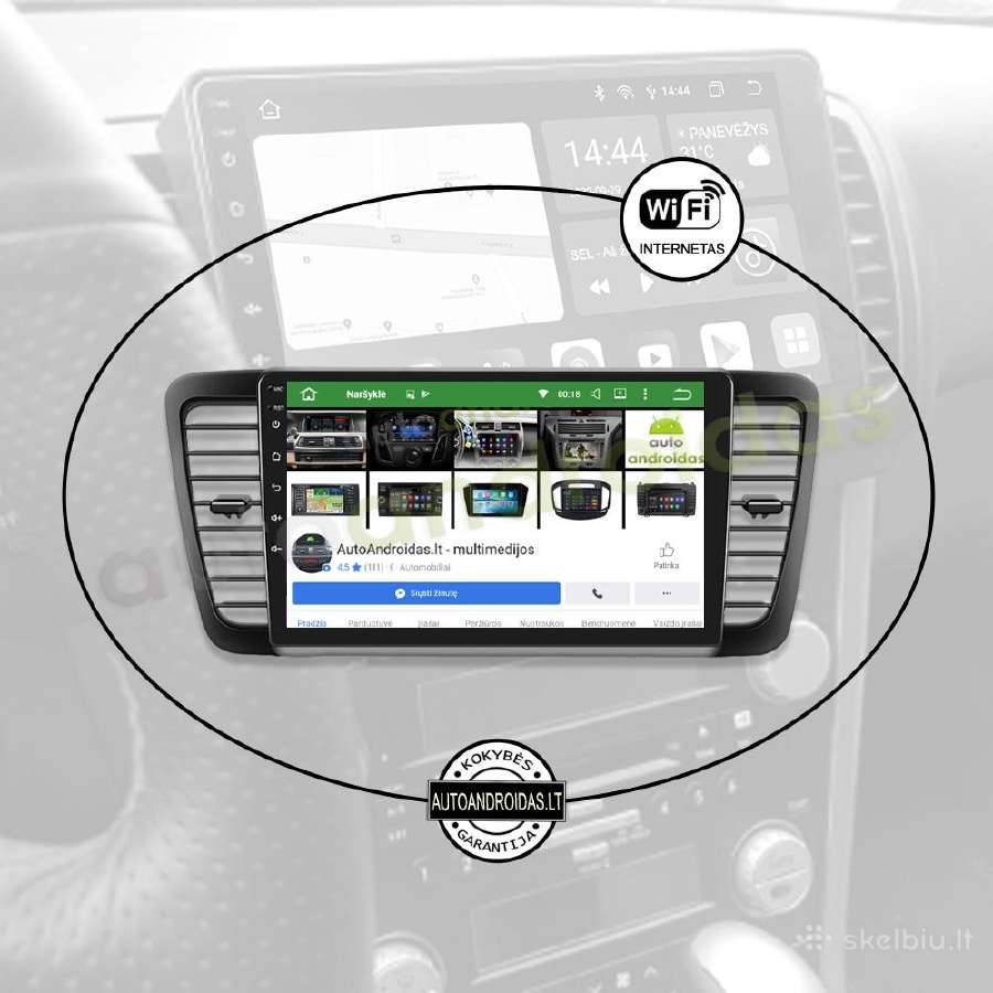 Subaru Outback Legacy Impreza Android multimedia - nuotraukos Nr. 3