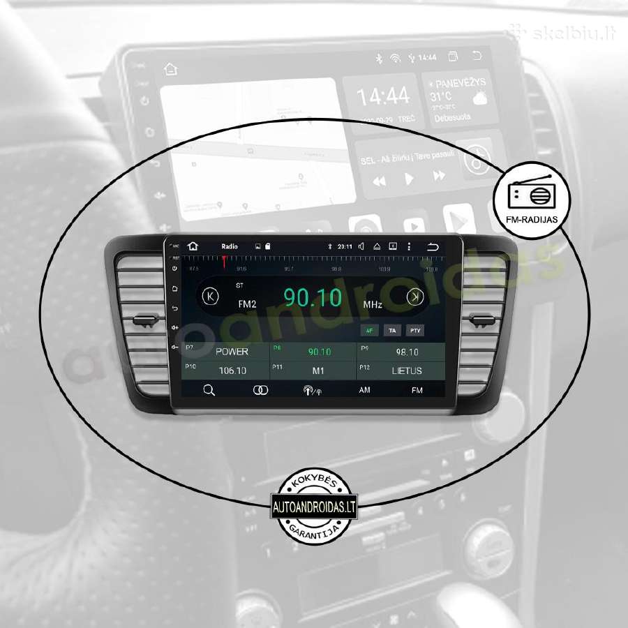 Subaru Outback Legacy Impreza Android multimedia - nuotraukos Nr. 4