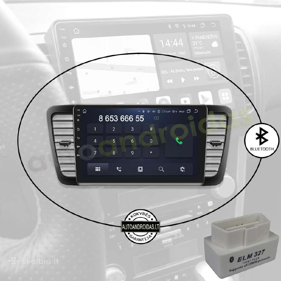 Subaru Outback Legacy Impreza Android multimedia - nuotraukos Nr. 5