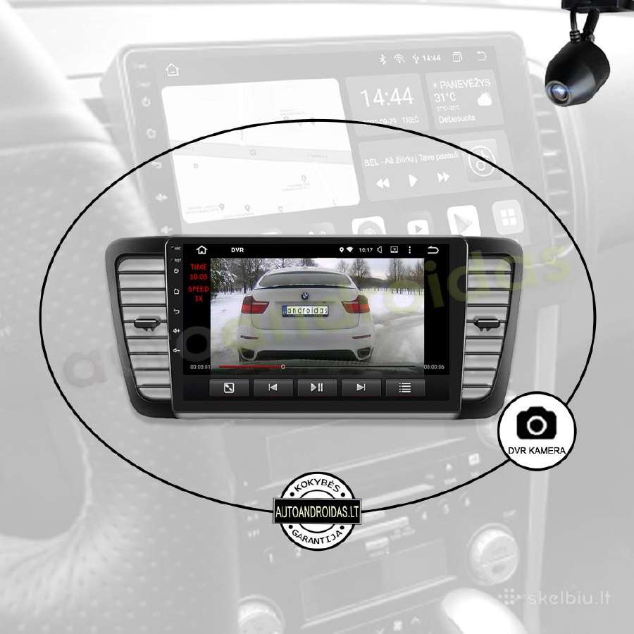 Subaru Outback Legacy Impreza Android multimedia - nuotraukos Nr. 8