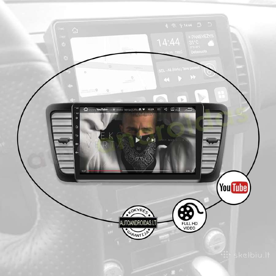 Subaru Outback Legacy Impreza Android multimedia - nuotraukos Nr. 9