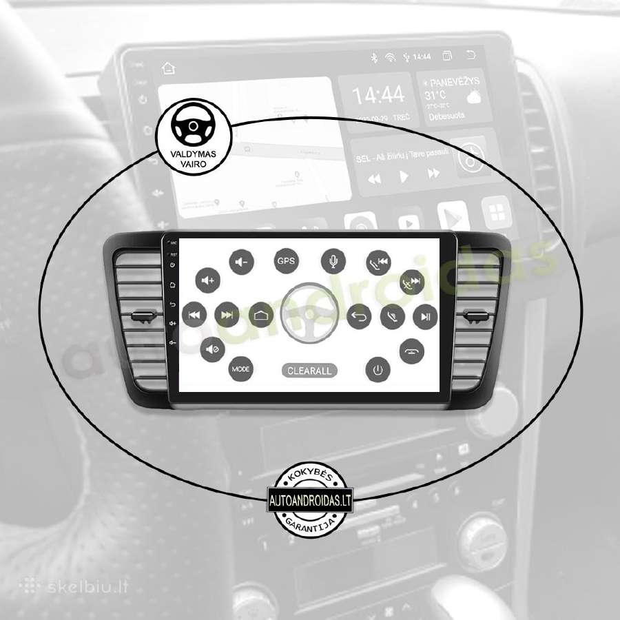 Subaru Outback Legacy Impreza Android multimedia - nuotraukos Nr. 12