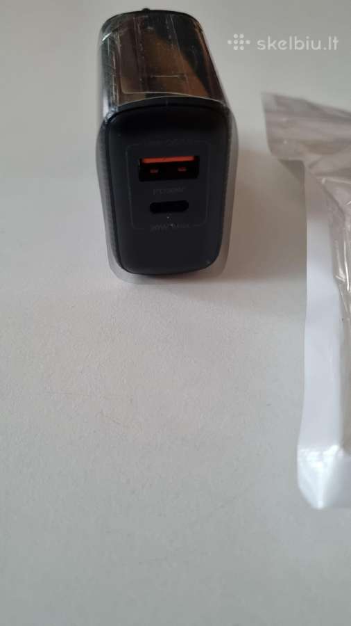 Telefono įkroviklis 30w Usb ir Type-c - nuotraukos Nr. 2