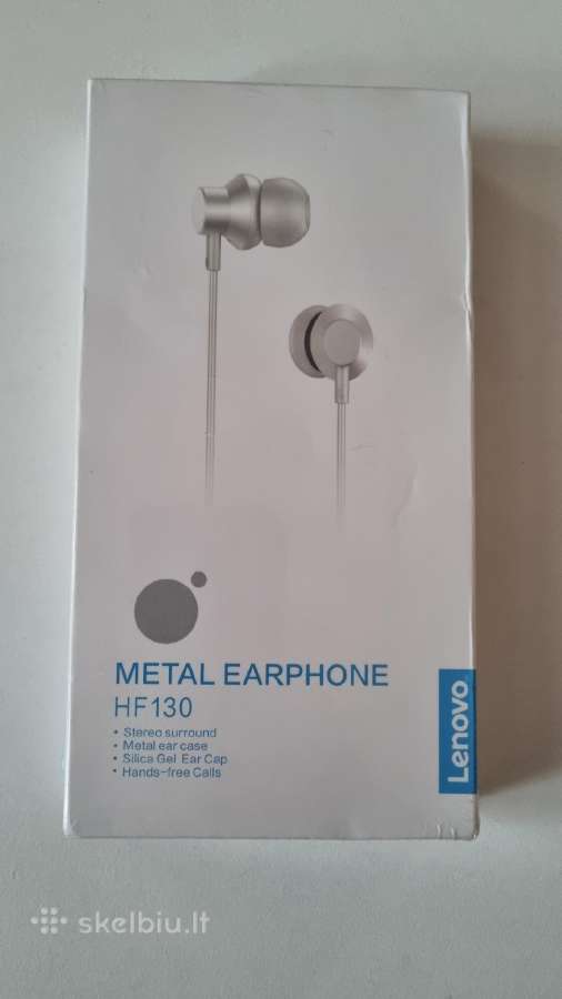 Laidinės ausinės Lenovo Hf130 White